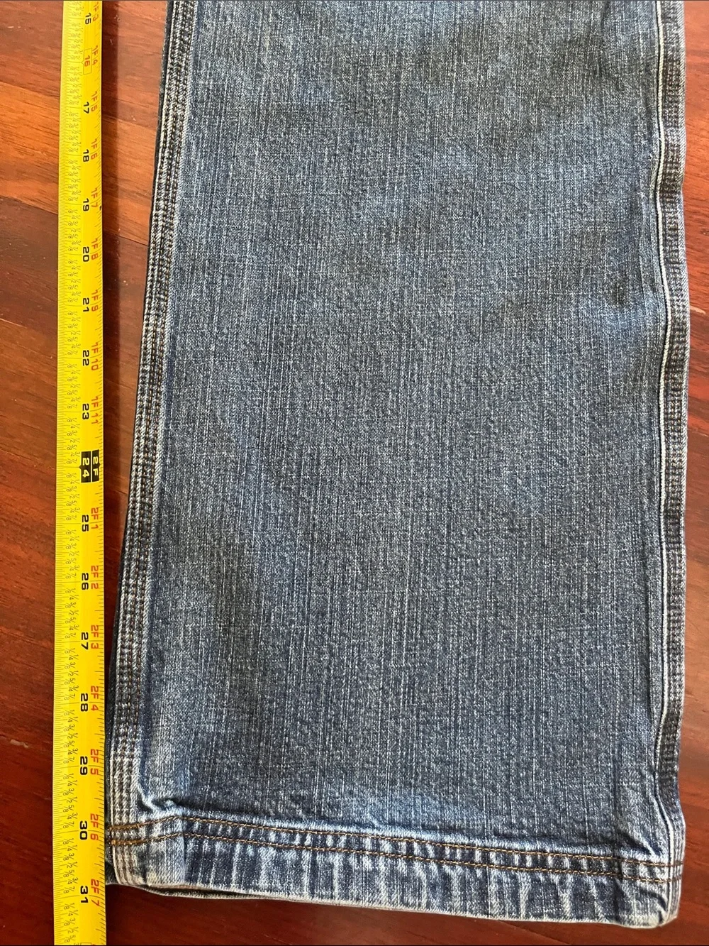 Mens 44x34 Duluth Flex Ballroom Blue Jeans